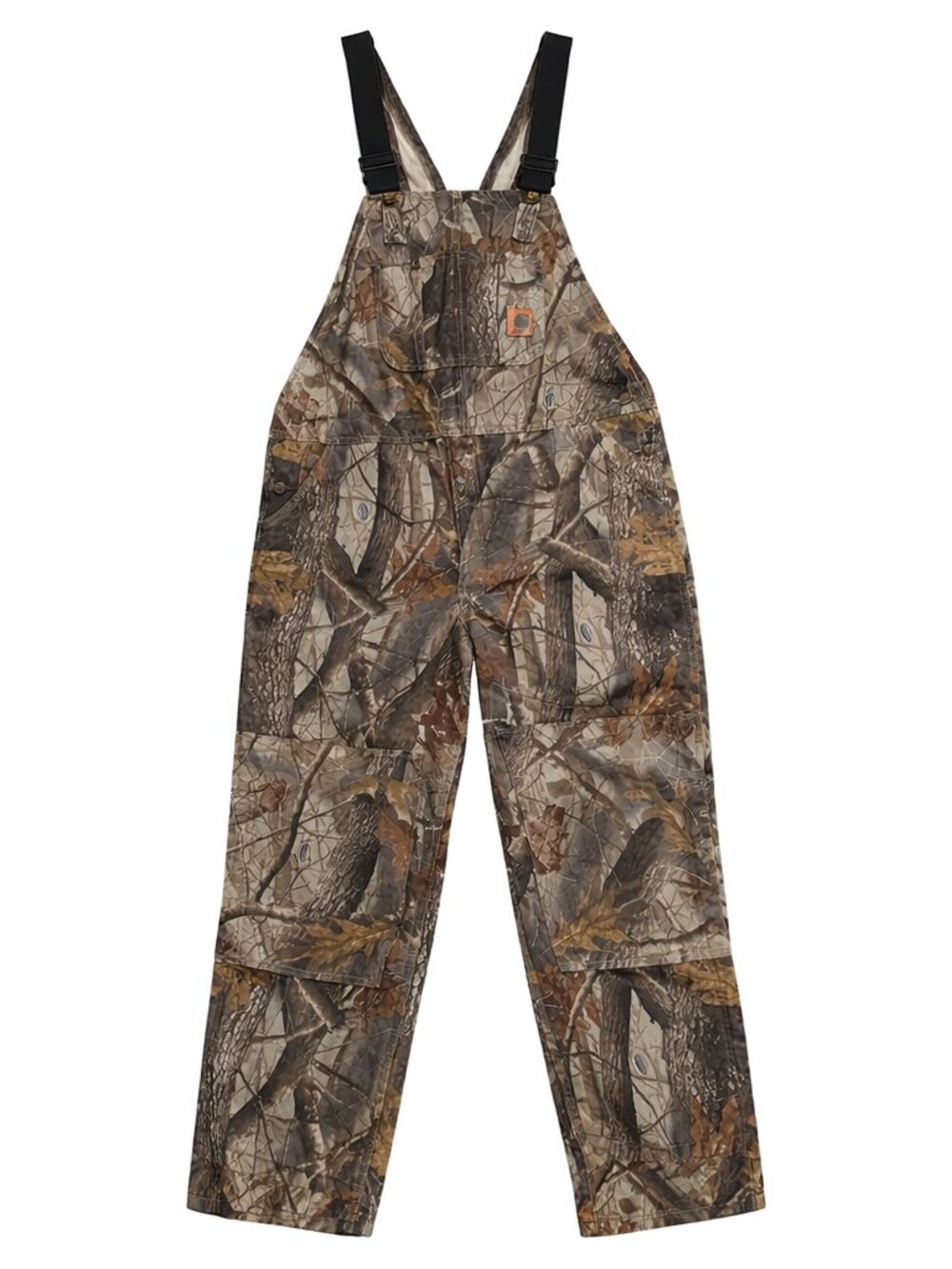 Carhartt Quilt Lined Bib Overalls Realtree Hardwoods Camo Duck Canvas Hunting 42